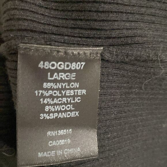 One Grey Day Black Sweater One Piece - Picture 4 of 5